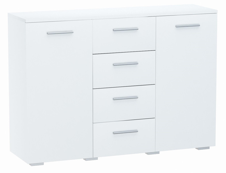 Komoda szafka HELENA 120cm 2D4S BIAŁA 4 szuflady 516239