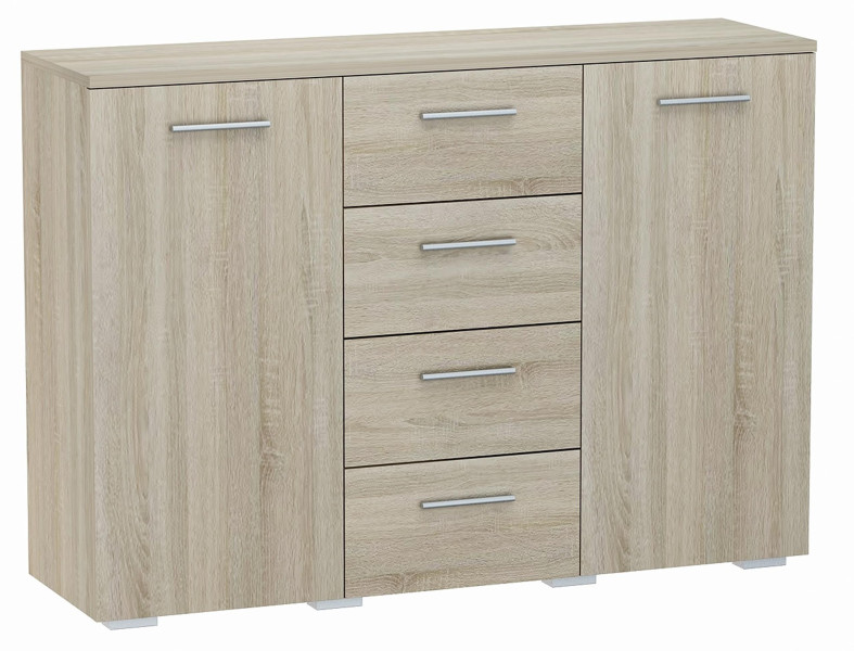 Komoda szafka HELENA 120cm 2D4S DĄB SONOMA 516246