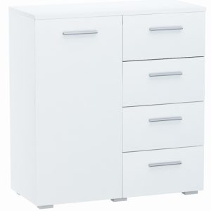Komoda szafka HELENA 80cm 1D4S BIAŁA 4 szuflady 516236
