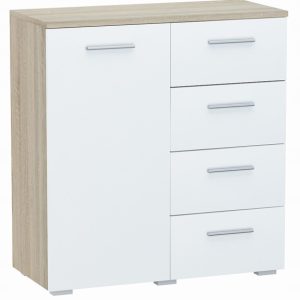 Komoda szafka HELENA 80cm 1D4S BIAŁY-SONOMA 516242 Komoda szafka HELENA 80cm 1D4S BIAŁY-SONOMA 516242