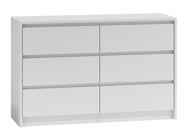 Komoda szafka Karo 6 szuflad K120 biała 78411
