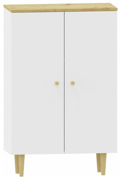 Komoda szafka RANGE COM 70 2D artisan-biały drzwi półki regał na ubrania 1000631