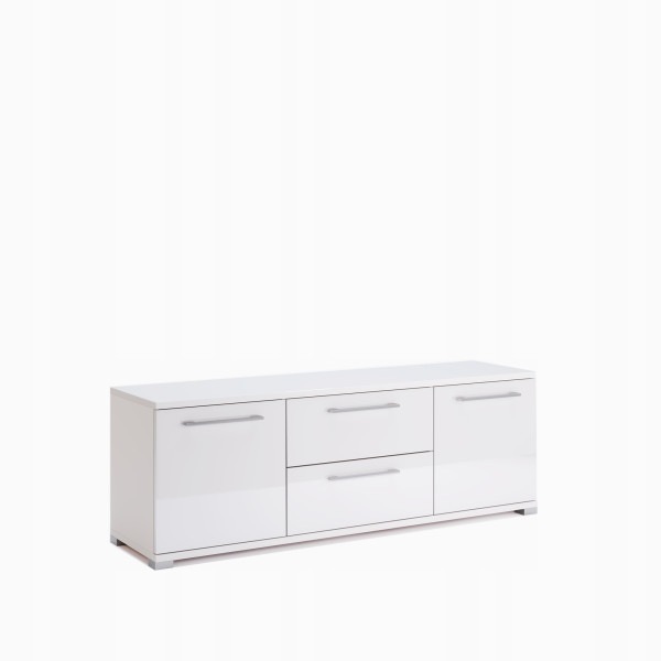 Komoda Szafka RTV Sypialnia Salon 150cm Biały Połysk 303719