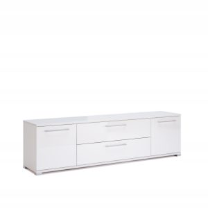 Komoda Szafka RTV Sypialnia Salon 190cm Biały Połysk 303718 Komoda Szafka RTV Sypialnia Salon 190cm Biały Połysk 303718