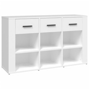 Komoda Szafka Stolik Półki do Salonu Pokoju Biała 100x30x59.5 cm 765520 Komoda Szafka Stolik Półki do Salonu Pokoju Biała 100x30x59.5 cm 765520