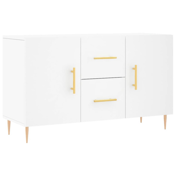 Komoda Szafka Stolik Półki do Salonu Pokoju Biała 100x36x60 cm 766549