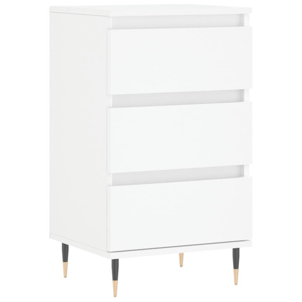 Komoda Szafka Stolik Półki do Salonu Pokoju Biała 40x35x70 cm 766542