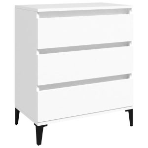 Komoda Szafka Stolik Półki do Salonu Pokoju Biała 60x35x70 cm 766547 Komoda Szafka Stolik Półki do Salonu Pokoju Biała 60x35x70 cm 766547