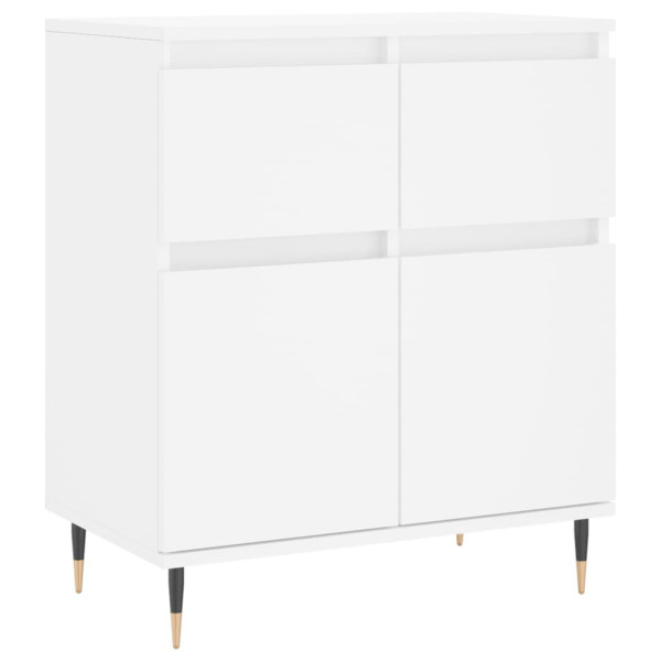 Komoda Szafka Stolik Półki do Salonu Pokoju Biała 60x35x70 cm 766537