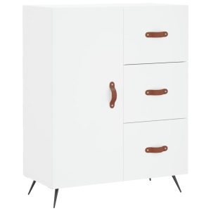 Komoda Szafka Stolik Półki do Salonu Pokoju Biała 69.5x34x90 cm 766544 Komoda Szafka Stolik Półki do Salonu Pokoju Biała 69.5x34x90 cm 766544