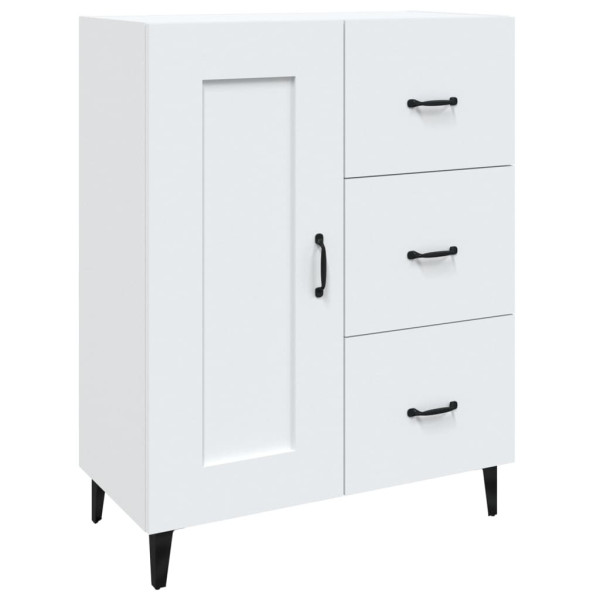 Komoda Szafka Stolik Półki do Salonu Pokoju Biała 69.5x34x90 cm 764681