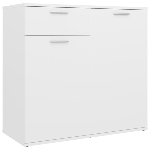 Komoda Szafka Stolik Półki do Salonu Pokoju Biała 80x36x75 cm 766539