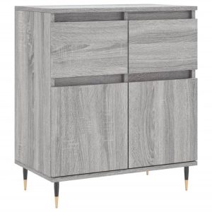 Komoda Szafka Stolik Półki Do Salonu Pokoju Szary Mat 60x35x70 cm 766550 Komoda Szafka Stolik Półki Do Salonu Pokoju Szary Mat 60x35x70 cm 766550