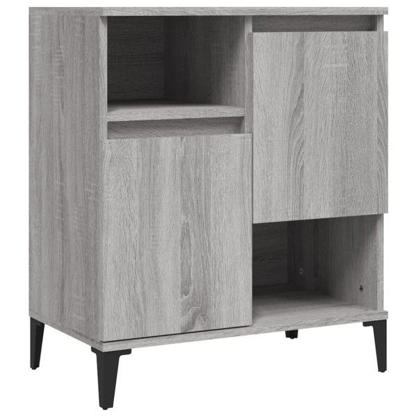 Komoda Szafka Stolik Półki Do Salonu Pokoju Szary Mat 60x35x70 cm 766559