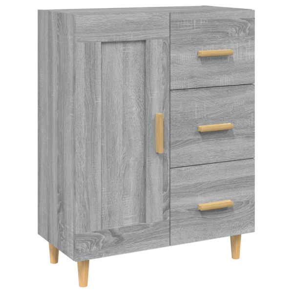 Komoda Szafka Stolik Półki Do Salonu Pokoju Szary Mat 69.5x34x90cm 769660
