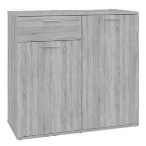 Komoda Szafka Stolik Półki Do Salonu Pokoju Szary Mat 80x36x75 cm 766543 Komoda Szafka Stolik Półki Do Salonu Pokoju Szary Mat 80x36x75 cm 766543