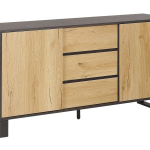Komoda szafka szuflady jasne drewno 70326 Komoda szafka szuflady jasne drewno 70326