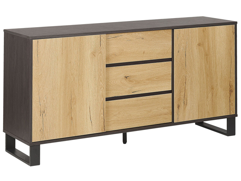 Komoda szafka szuflady jasne drewno 70326