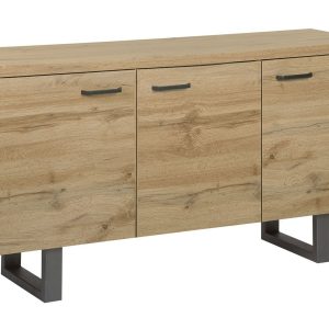 Komoda szafka trzydrzwiowa jasne drewno 193027 Komoda szafka trzydrzwiowa jasne drewno 193027