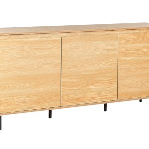 Komoda szafka trzydrzwiowa jasne drewno 135290 Komoda szafka trzydrzwiowa jasne drewno 135290