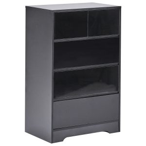 Komoda szafka z 5 szufladami czarna 870327 Komoda szafka z 5 szufladami czarna 870327