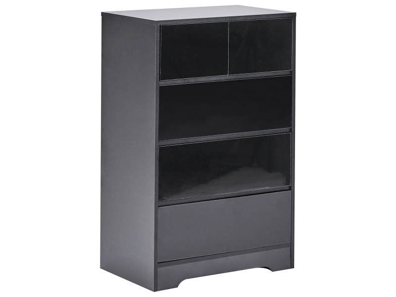 Komoda szafka z 5 szufladami czarna 870327