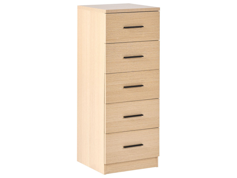 Komoda szafka z 5 szufladami jasnobrązowa 879900