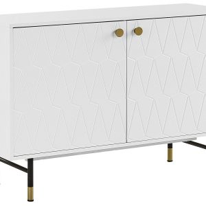Komoda szafka z drzwiami 120 cm biała 193033 Komoda szafka z drzwiami 120 cm biała 193033