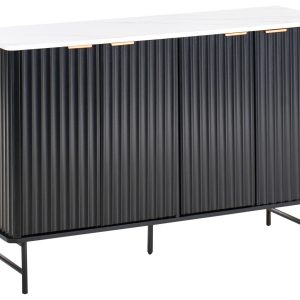 Komoda szafka z drzwiami 120 cm czarna 652075 Komoda szafka z drzwiami 120 cm czarna 652075