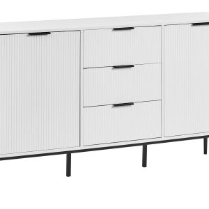 Komoda szafka z drzwiami 150 cm biała 816270 Komoda szafka z drzwiami 150 cm biała 816270