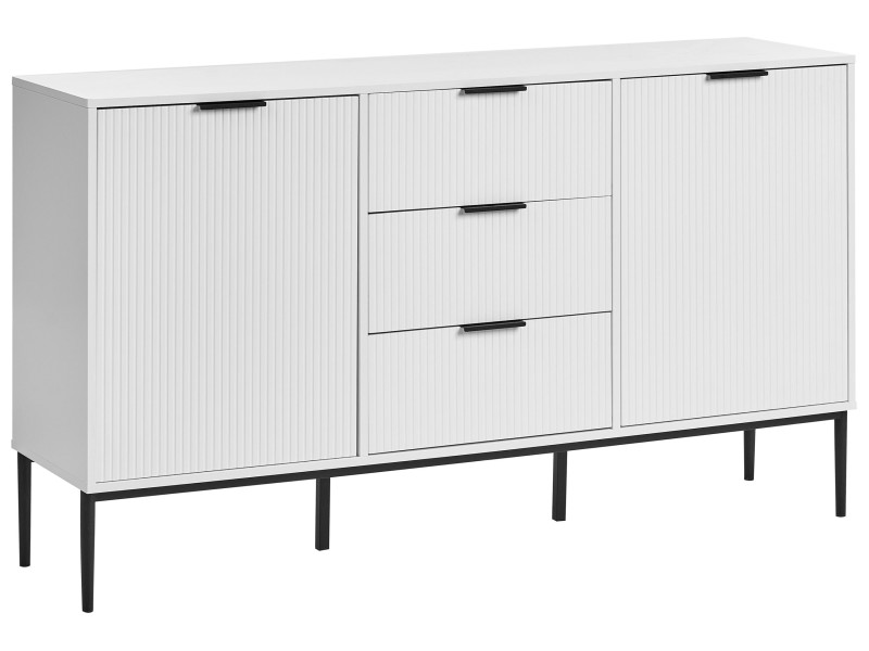 Komoda szafka z drzwiami 150 cm biała 816270