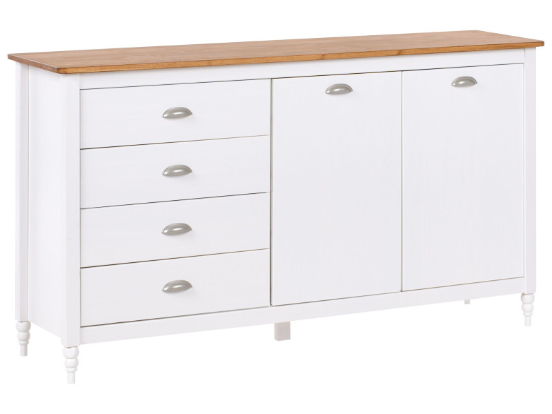 Komoda szafka z szufladami biała 602226