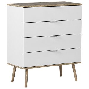 Komoda szafka z szufladami biała 70294 Komoda szafka z szufladami biała 70294