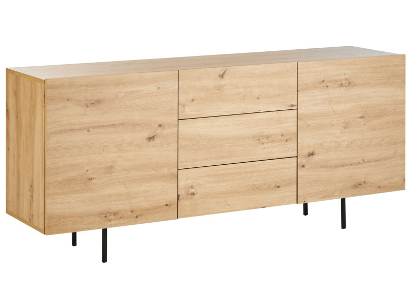 Komoda szafka z szufladami jasne drewno 566988