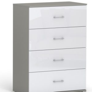 Komoda Szary Arktyczny 53 Cm 60 Cm – Połysk (Akryl) 1092170