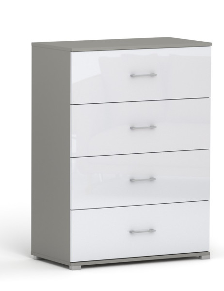 Komoda Szary Arktyczny 53 Cm 60 Cm - Połysk (Akryl) 1092170