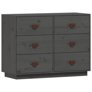 Komoda Szary Drewno sosnowe vidaXL 317403