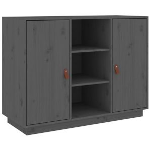 Komoda Szary Drewno sosnowe vidaXL 133617
