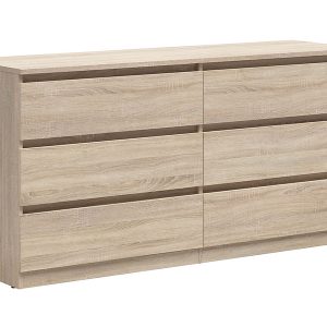 Komoda Tetrix 150 cm z 6 szufladami dąb sonoma 74056 Komoda Tetrix 150 cm z 6 szufladami dąb sonoma 74056