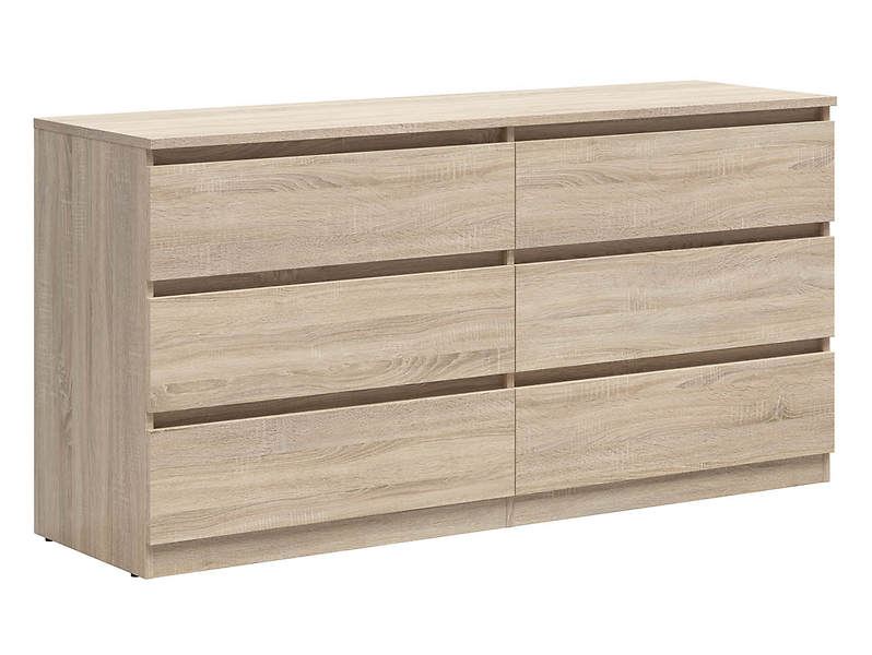 Komoda Tetrix 150 cm z 6 szufladami dąb sonoma 74056