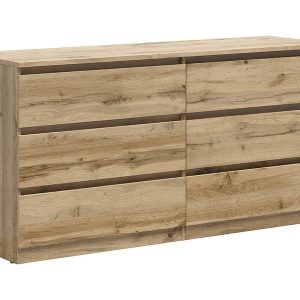Komoda Tetrix 150 cm z 6 szufladami dąb wotan 74057 Komoda Tetrix 150 cm z 6 szufladami dąb wotan 74057