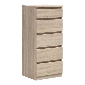Komoda Tetrix 50 cm z 5 szufladami dąb sonoma 74053 Komoda Tetrix 50 cm z 5 szufladami dąb sonoma 74053