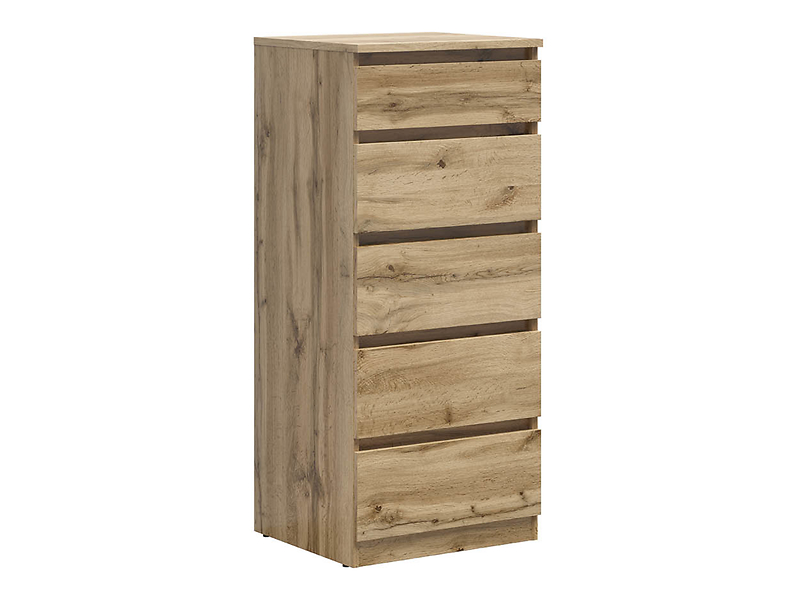 Komoda Tetrix 50 cm z 5 szufladami dąb wotan 74054
