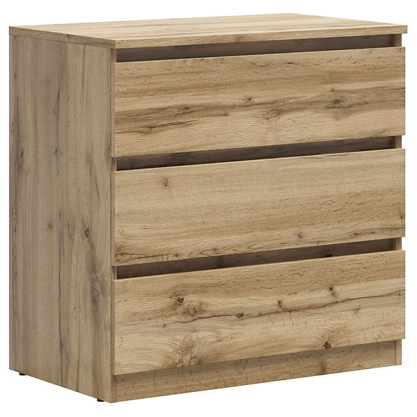 Komoda Tetrix 75 cm z 3 szufladami dąb wotan 74051