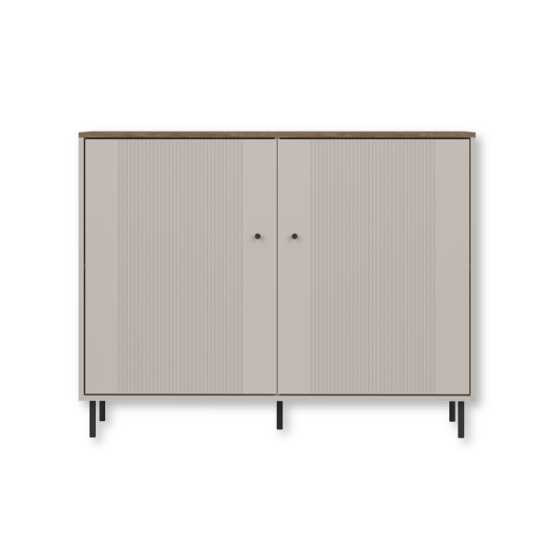 Komoda TIRAMISU 2D - Kaszmir/Dąb antyczny | 123,4x95,4x40 cm 1057419