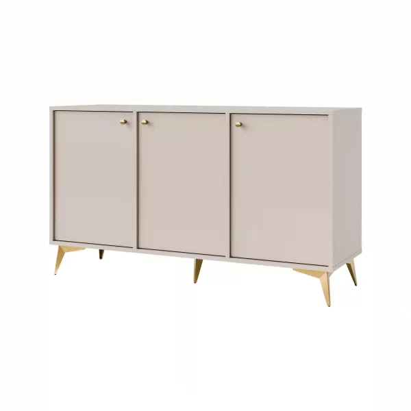 Komoda trzydrzwiowa do salonu Sakai 1 3F T813 Beżowy 716928