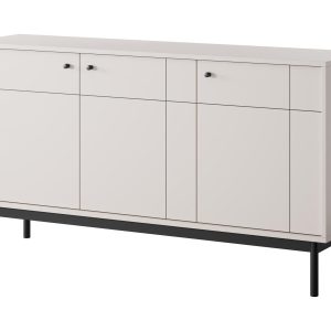 Komoda trzydrzwiowa na wysokich nogach PANDA CASHMERE 318327 Komoda trzydrzwiowa na wysokich nogach PANDA CASHMERE 318327