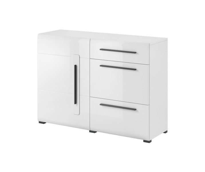 Komoda TULSA 1D3S 120 biała połysk 185805