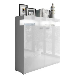 Komoda VANCOUVER W9.832 w białym połysku LED 81975 Komoda VANCOUVER W9.832 w białym połysku LED 81975