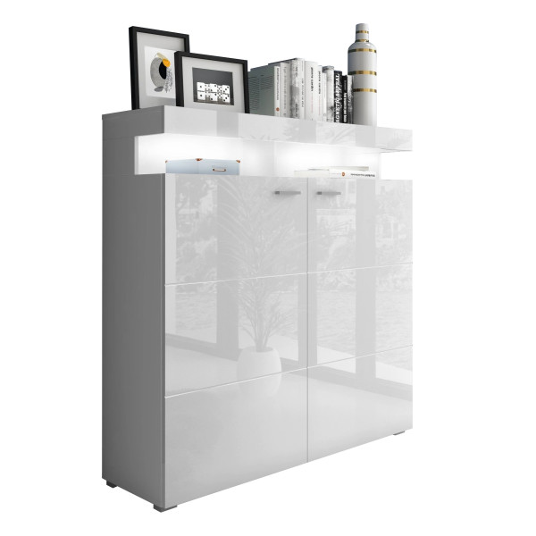 Komoda VANCOUVER W9.832 w białym połysku LED 81975